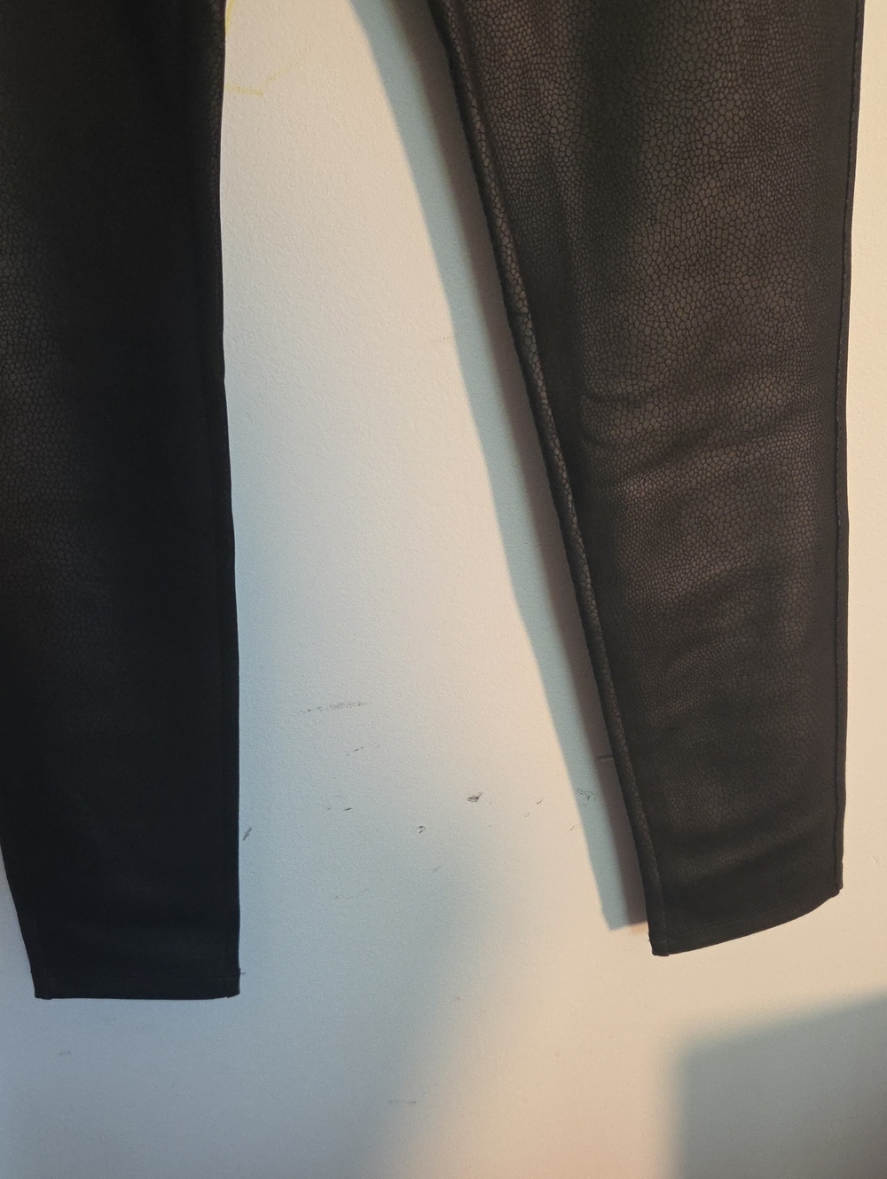 Women’s Black Coated Leggings - Picture 4 of 6